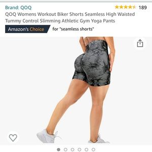 Tie Dye Black Grey Amazon Workout Shorts